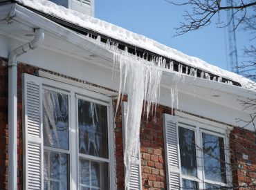 Ice Accumulation on Home Gutters - K-Guard Heartland