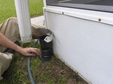 Downspout to Underground Drain
